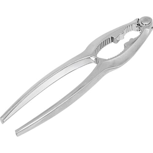 Multi-functional Stainless Nut-shells Seafood Plier Cracker Nuts Walnuts Almonds Lobster Crab Sheller Tool Bottle Opener