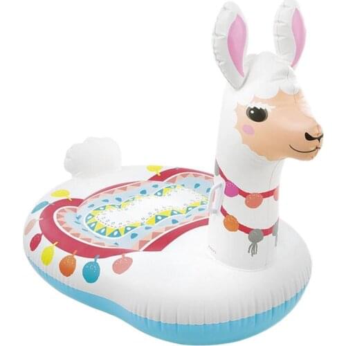 Inflatable Alpaca Pool Float Rideable Blow Up Summer Pool Toy