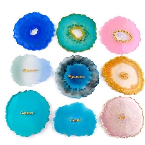 Irregular Agate Slice Silicone Mold Resin Mold Make Your Own Coaster Crystal Coaster Mold Home Decoration Craft Resin Art Supply