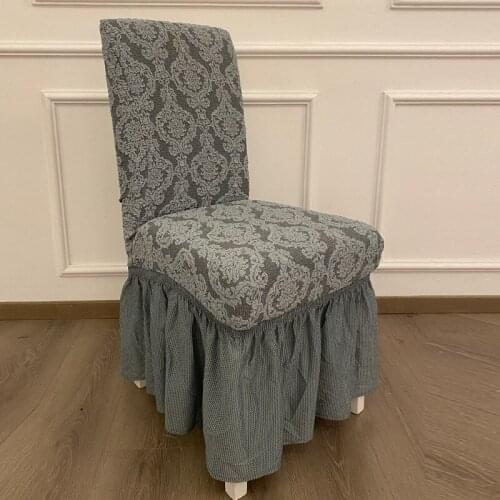 Dining Chair Cover Jacquard Chair Slipcover Case for Chairs Office Wedding Dining Room spandex Chair Cover Stretch