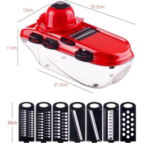 Kitchen Product Updated 7 Blades Mandolin Slicer Manual Vegetable Salad Cutter Potato Onion Cutter Kitchen Accessories Gadget