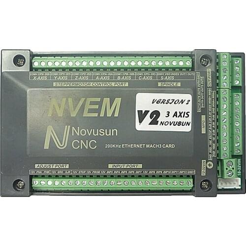 NVEM Mach3 Control Card 200KHz Ethernet Port for CNC router 3 4 5 6 Axis