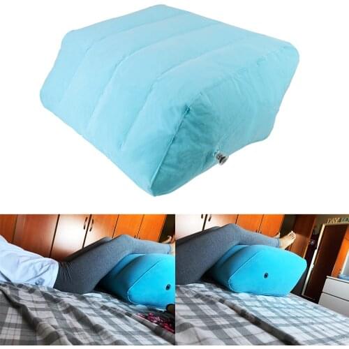 Portable Knee Pillow PVC Pregnant Woman Foot Lift Inflatable Leg Pillow Lightweight Rest Pillow Cushion