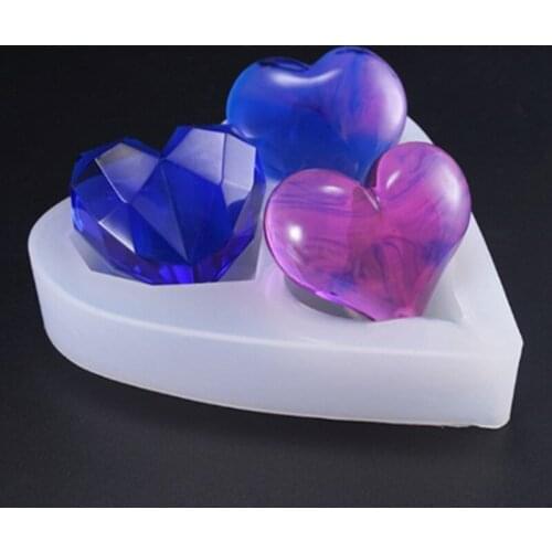 1Pc Heart Shape Silicone Cake Mold Transparent Candy Moulds Wedding Birthday Baking Pastry Tools Biscuit Chocolate Maker
