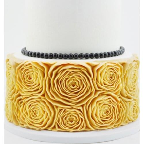 Rosette Silicone Mold Fondant Cake Decorating Tools Silicone Molds Sugarcrafts Chocolate Baking Tools For Cakes Gumpaste Form