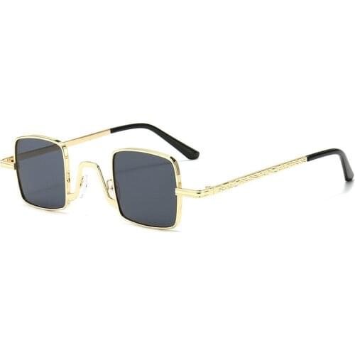 Square Metal Sunglasses Mens Fashion Glasses Brand Designer Sunglasses Mens Classic Retro Sunglasses UV400