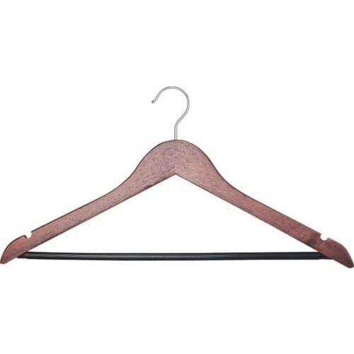 Modern 3'lü Wood Dress Strap Dark Brown