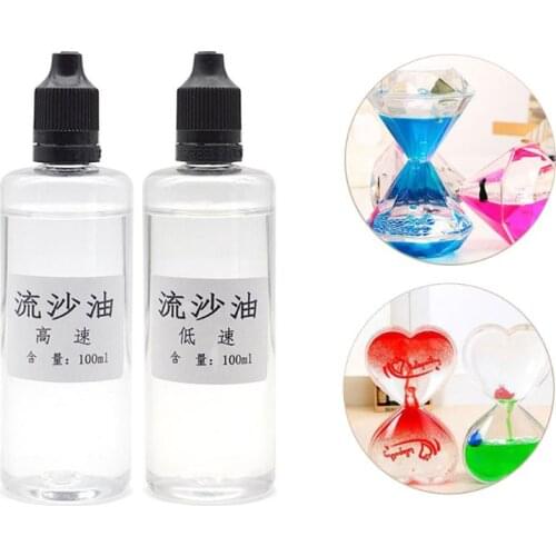 100ml Highest Grade Acrylic Pour Oil Quicksand UV Epoxy Resin Silicone Mold Liquid Flow Art Oil Jewelry Making Tools