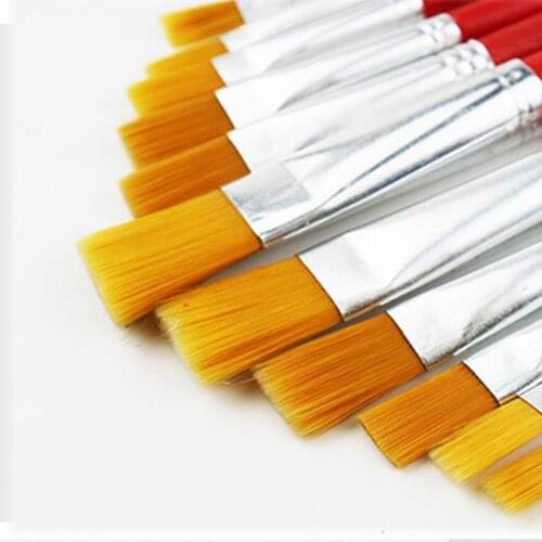 12Pcs/Set Artist Paint Acrylic Oil Watercolour Drawing Supplies Painting Brushes