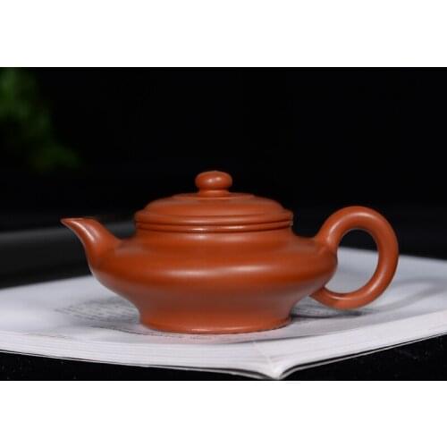 140ML Yixing Purple Sand Xu Bian Teapots Teasets Hand Made Pot Raw ore Zhu Ni Zisha Kung Fu Tea Set Tea Ceremony Birthday Gift