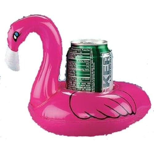 2pcs/lot Free Shipping Flamingo Drink Holder Inflatable Swim Pool Spa Kids Float Toy Party Favor gift