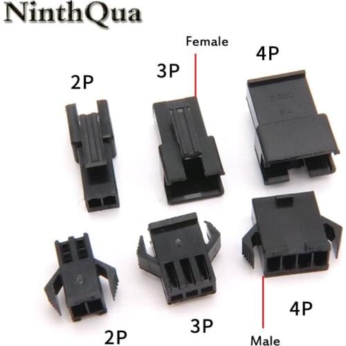 20PCS SM2.54 Housing Plug connector 2/3/4/5/ 6Pin pitch 2.54MM male and female shell SM-2P SM-2R JST SM
