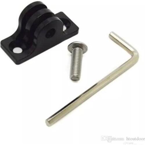 4 Color Aluminum Alloy Flat Bottom Mount Adapter + 18mm Screw + Wrench Tool Set for Gopro Hero SJCAM SOOCOO EKEN