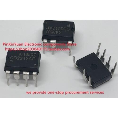 10PCS New original OB2212AP 0B2212 DIP-7 PWM switching power supply controller chip In stock