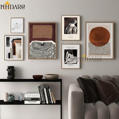 American Old Furniture Decoration Style Canvas Print Painting Poster Pictures Art Wall Decor Retro Brown Theme Home Room Hallway