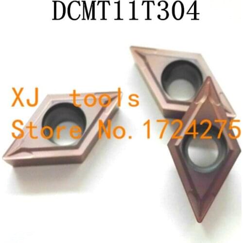 Free shipping 10PCS DCMT11T304 carbide CNC inserts,CNC lathe tool,apply to stainless steel and steel processing, insert SDJCR