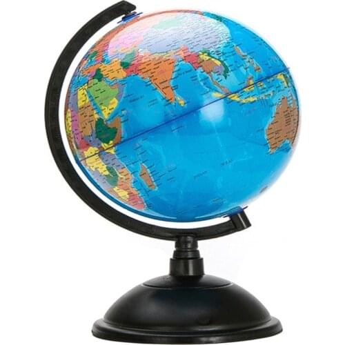 20cm Blue Globe Ocean World Globe Map With Swivel Stand Geography Educational Toy enhance knowledge of earth and geography