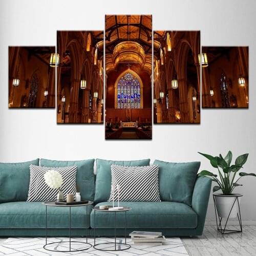 Canvas Painting St. Michaels Cathedral Basilica - Toronto 5 Pieces Wall Art Painting Modular Wallpapers Poster Print Home Decor