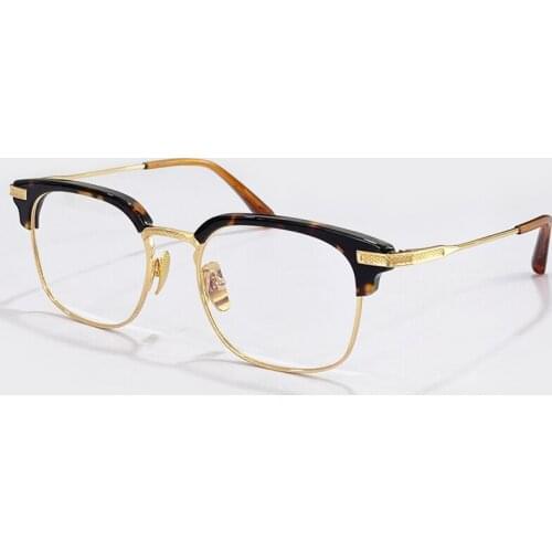 Square Eyeglasses Frame Women Men Brand Design Prescription Half Alloy Frame Spectacles Myopia Glasses Frame