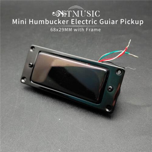 Mini 68*29MM Sealed Electric Guitar Humbucker Pickup Pickup for LP Guitar Black