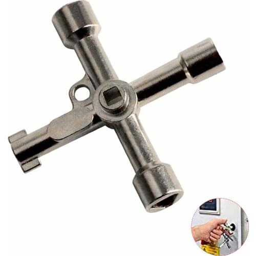 Multifunction 4 Ways Universal Triangle Wrench Key Plumber Keys Triangle For Gas Electric Meter Cabinets Bleed Radiators