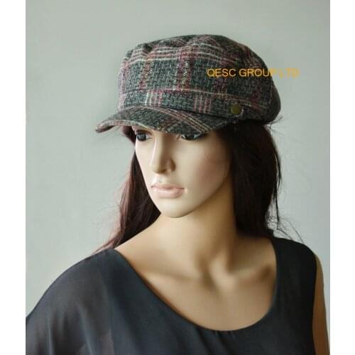 NEW Wholesale Elegant Grey pjnk Fashion ladies wool winter cap hat warm hats wedding womens hat.FREE SHIPPING
