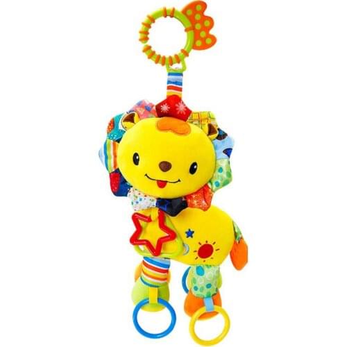 New Arrival Car Seat Toys Soft Baby Teething Toys Hot Hanging Bell Rattles Development Handle Toys For Newborn Teether Baby Toy