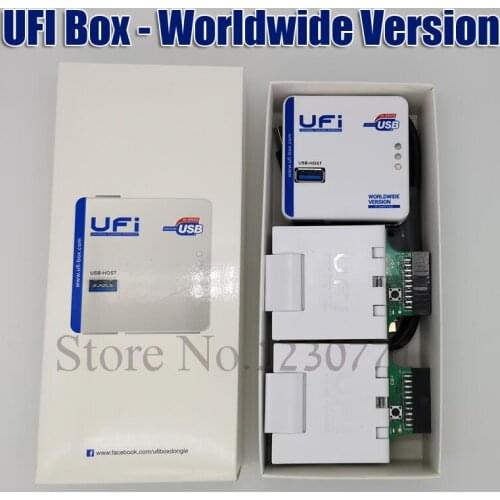 News UFi Box Worldwide Version and 169-FBGA,153-FBGA,162-FBGA,186-FBGA BGA221 / BGA254 2in1 eMMC/eMCP socket