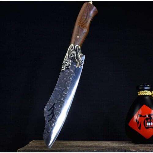 Bone picking knife sharp fruit knife Longquan hand-forged chopping knife old fashioned kitchen knife home slicing knife