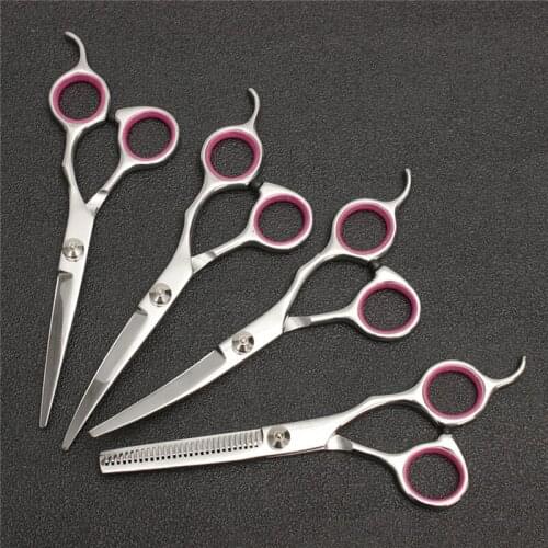 Hair Cutting Scissors Pet Dog Grooming Kit Stainless Steel Curved Shears Tools Puppy Hair Trimmer Pet Accessories