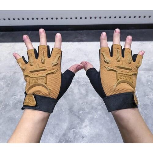 Cycling Gloves Half Finger Non-slip Tactical Mountaineering Outdoor Sport Bike Army Hunting Shooting Soldier Sniper Hiking