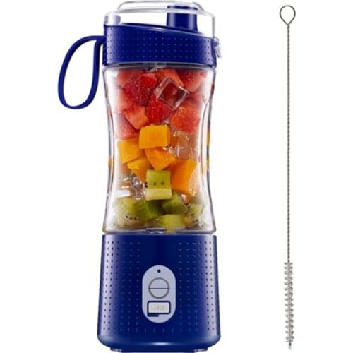 Portable Personal Blender, 6 Blades Rechargeable Mini Travel Fruit Ice Electric Smoothie Blender Juicer Cup Maker Mixer