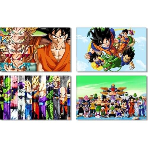 Japanese Classical Anime Dragon Ball Goku Poster Canvas Painting Childern Living Room Wall Art Decoration Home Decor Cuadros