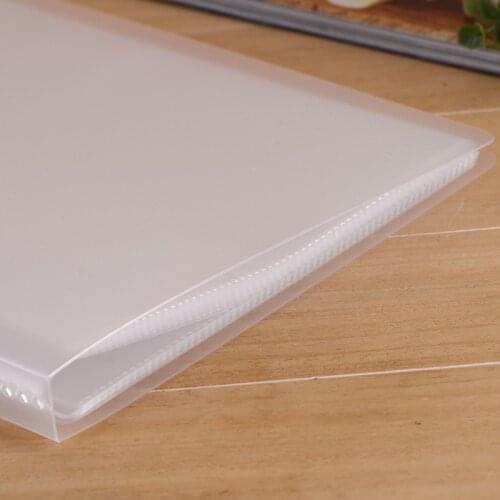 PP Pure Frosted Simple Cover Transparent Insert Type 5R 7 Inch PP Photo Album/Postcard Book Write Collection 80 Photos Kid Gifts