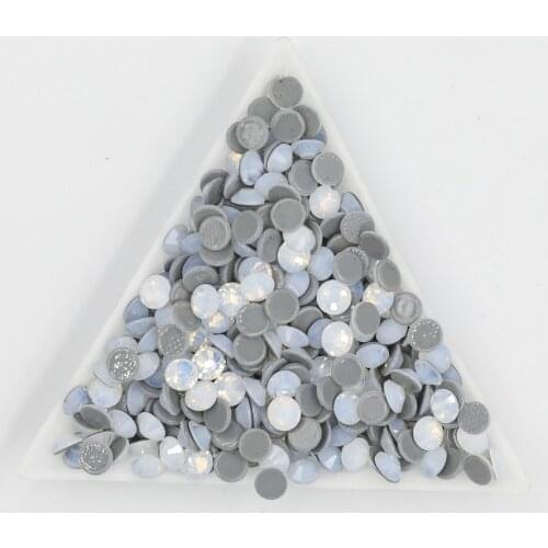 Ss3-ss30 white Opal Crystal Nail Art hotfix Rhinestone decorations 3D Flatback Glass Hot Fix Rhinestones for Garment