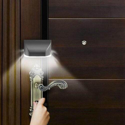 Intelligent Door Lock Cabinet Key Induction Small Night Light Sensor moon lamp Built-in 4 Led Motion Sensor Light