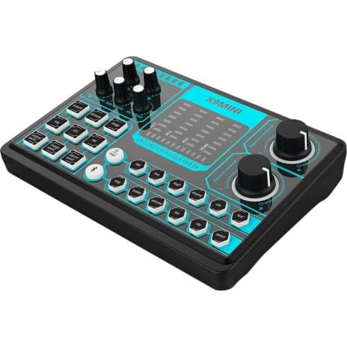 X9 MINI Computer External Mobile Phone Sound Card Repair Tone Mixer Suitable for Home Computer Recording, Live Broadcast