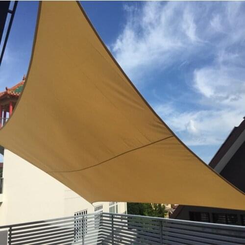 4 X 4 M/pcs outdoor PU Waterproof Polyester fabrics Sun Shade Sail for garden net awning