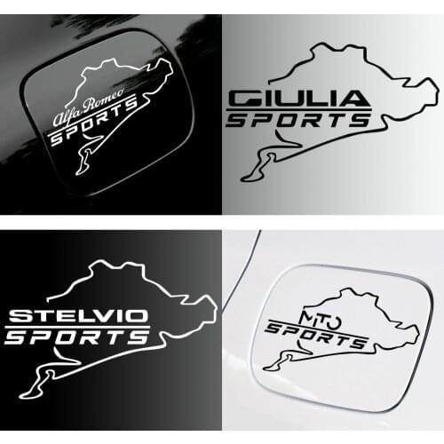 For Alfa Romeo Giulietta Spider GT Giulia Mito 147 156 159 Car Styling 1PCS Creative Vinyl Fuel Tank Cap Protector Sticker