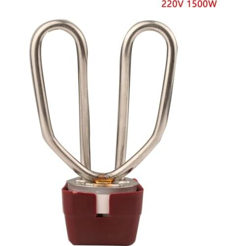 105mm*85mm 220v 1500w electric heating element tube with 2 temperature control hole stainless steel electric water heater parts