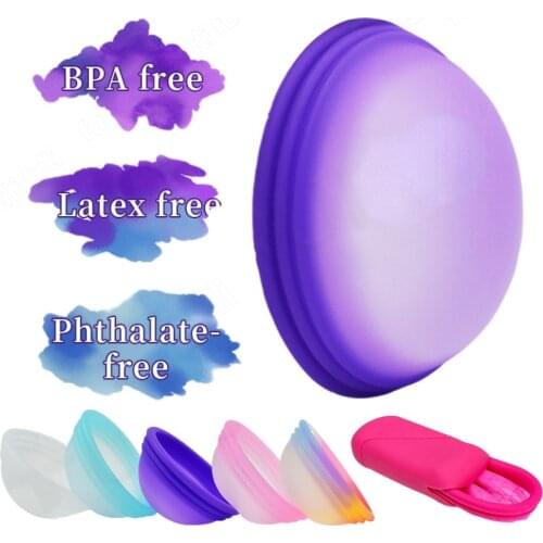 4pcs menstrual Disc Flat-fit Design women Extra-Thin Menstrual Disc/copa /Cup with sterilizer /case Tampon/Pad Alternative