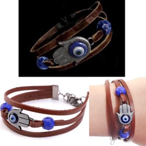 Game The Last Of Us II Bracelet Ellie Dina Leather Bracelet Bead Devils Eye Jewelry Fashion Cosplay Accessory Gift Box Bangle