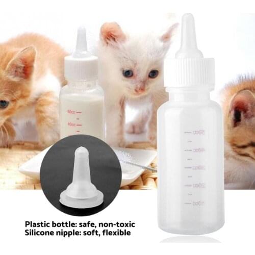 Dog Cat Milk Feeding Bottle Puppy Kitten Newborn Animal Nursing Care Set Pet Supply for newborn animals