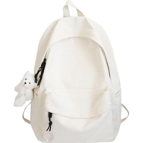 CPDD DIY Canvas Backpack Large Casual Daypack Satchel School Bookbag Travel Backpack