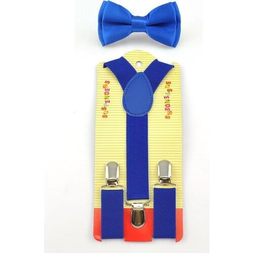 Royal Blue Kids Boy Girls Suspenders For Trousers Pants Holder Adjustable Elastic Braces Children Clothing Accessories Gallus