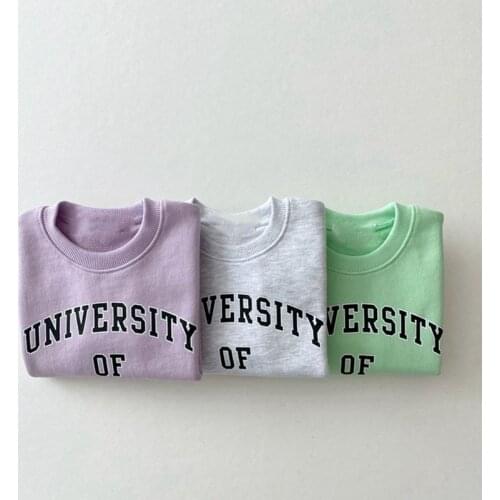 MILANCEL Baby Hoodies Toddler Boys Sweatshirts Toddler Girls Clothes Letter Print Infant Hoodies