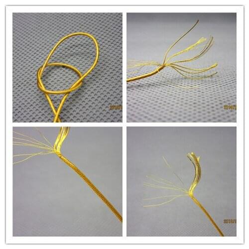 Diy earphone wire 6N single crystal silver plated gold plating 10meters