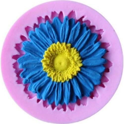 Sunflower Shape 3D Silicone Cake Mold DIY Bread Sunflower Shaped Molds Birthday Cake Tools Fondant Chocolate Decoration Tool