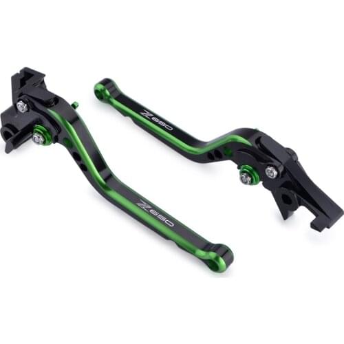 JAER Motorcycle CNC Long Adjusatable Brake Clutch Lever for Kawasaki Z650 2017 2018 Dual Color Motorbike Brakes