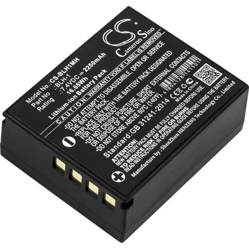 Cameron Sino Camera Replacement Li-ion Battery 2250mAh For BLH-1 Ambarella E-M1, E-M1 Mark II, Free Tools